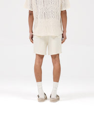 Knitted Panel Short - Antique White