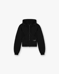 247 Training Hoodie Zip Front - Black