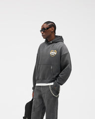 Represent Angel Border Hoodie - Stained Black