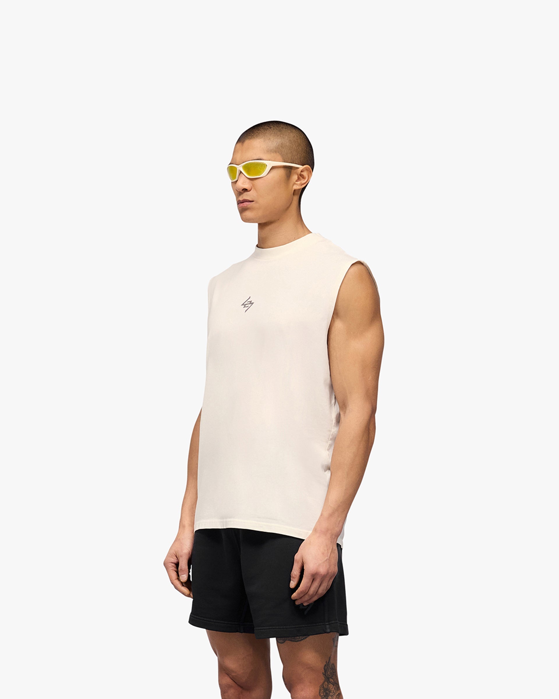 247 Motion Oversized Tank - Flat White