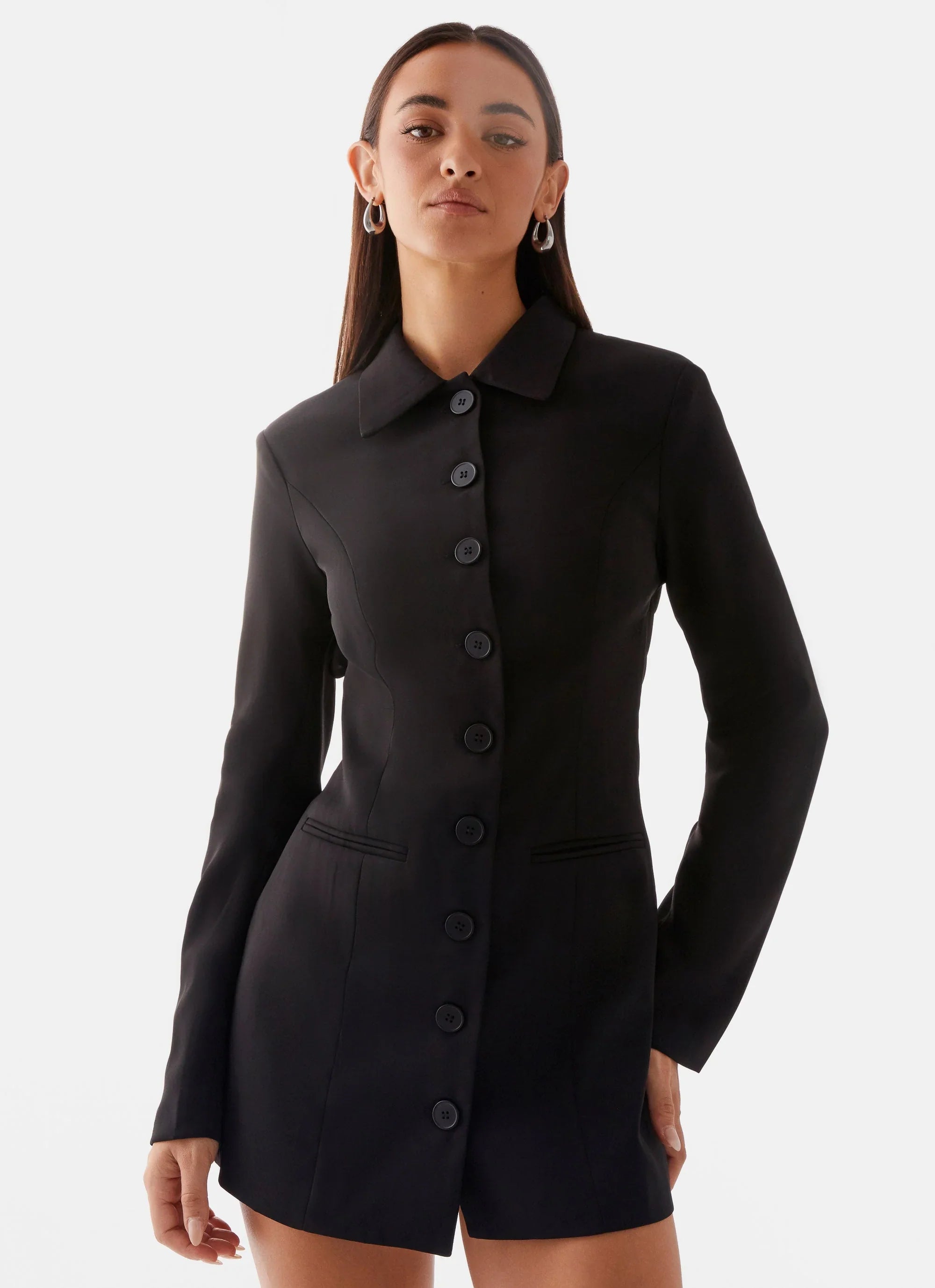 Memphis Blazer Mini Dress - Black