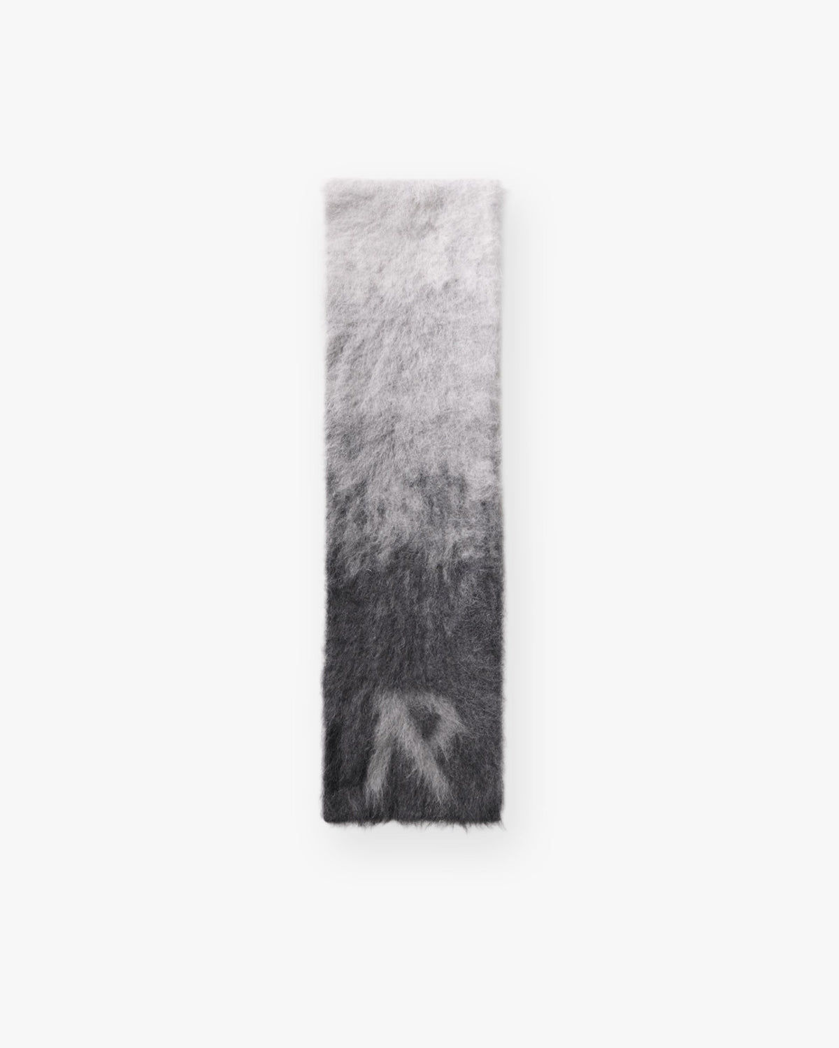 Ombre Knit Scarf - Light Grey