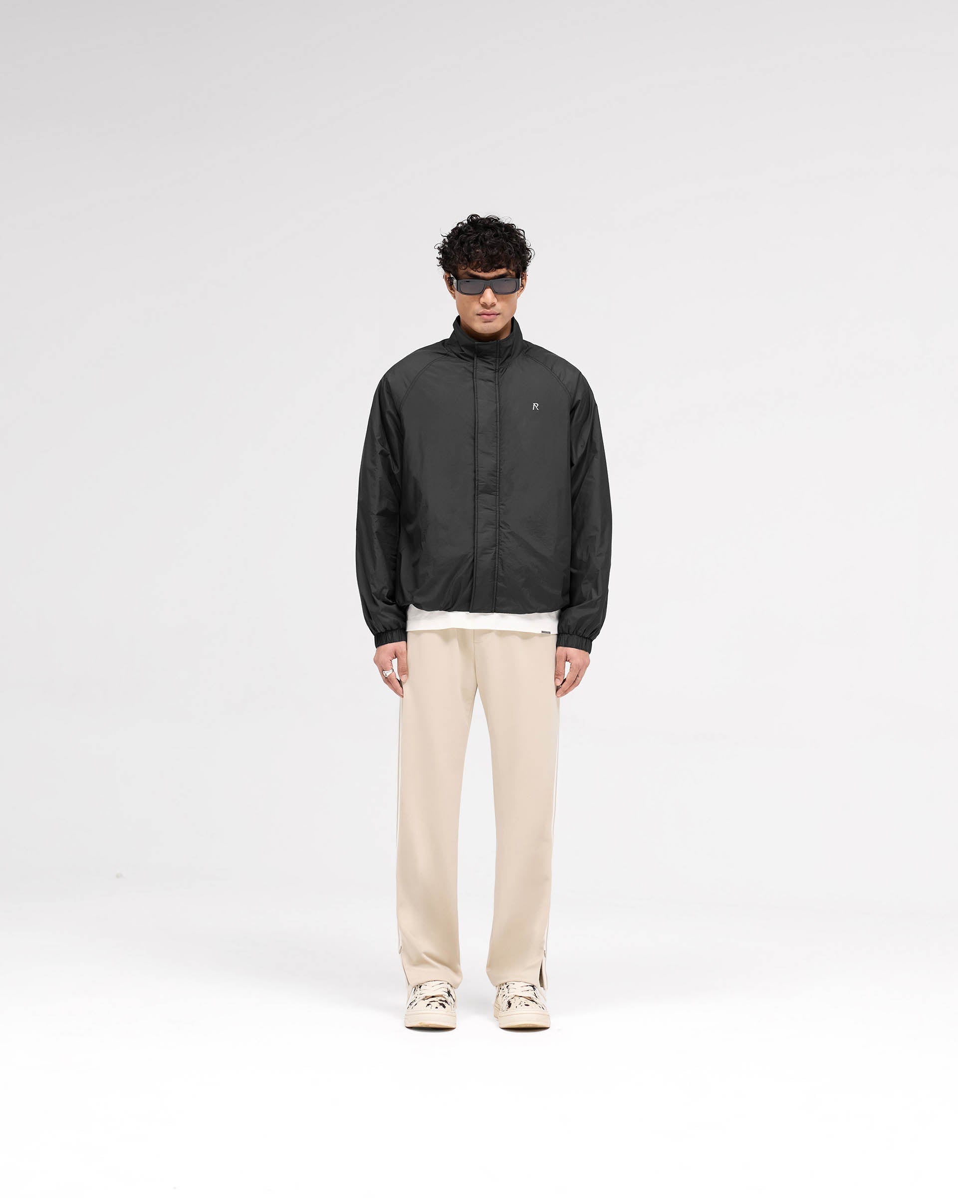 Funnel Neck Jacket - Black