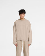 Initial Long Sleeve Open Cuff T-Shirt - Dune