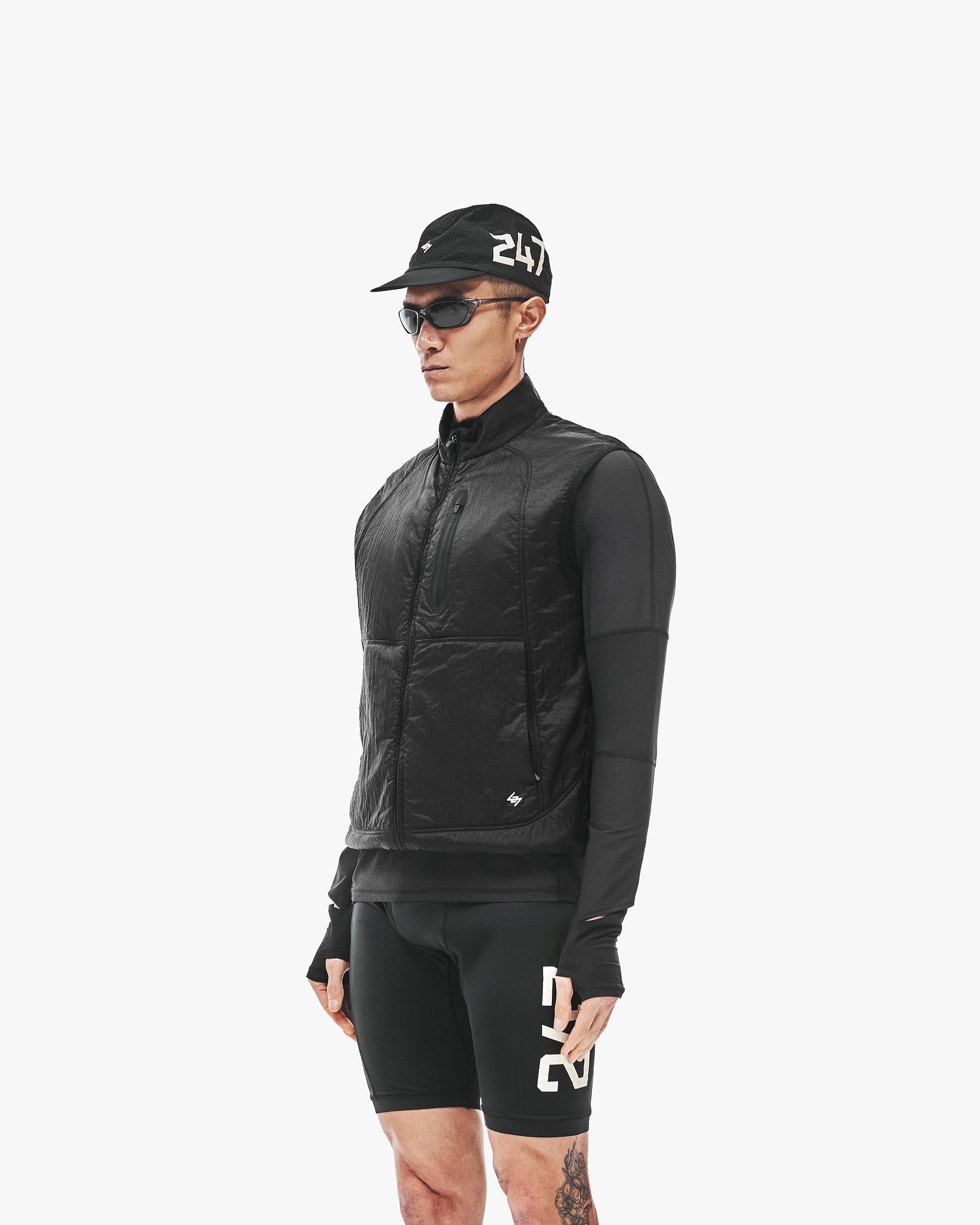 247 Run Gilet - Jet Black