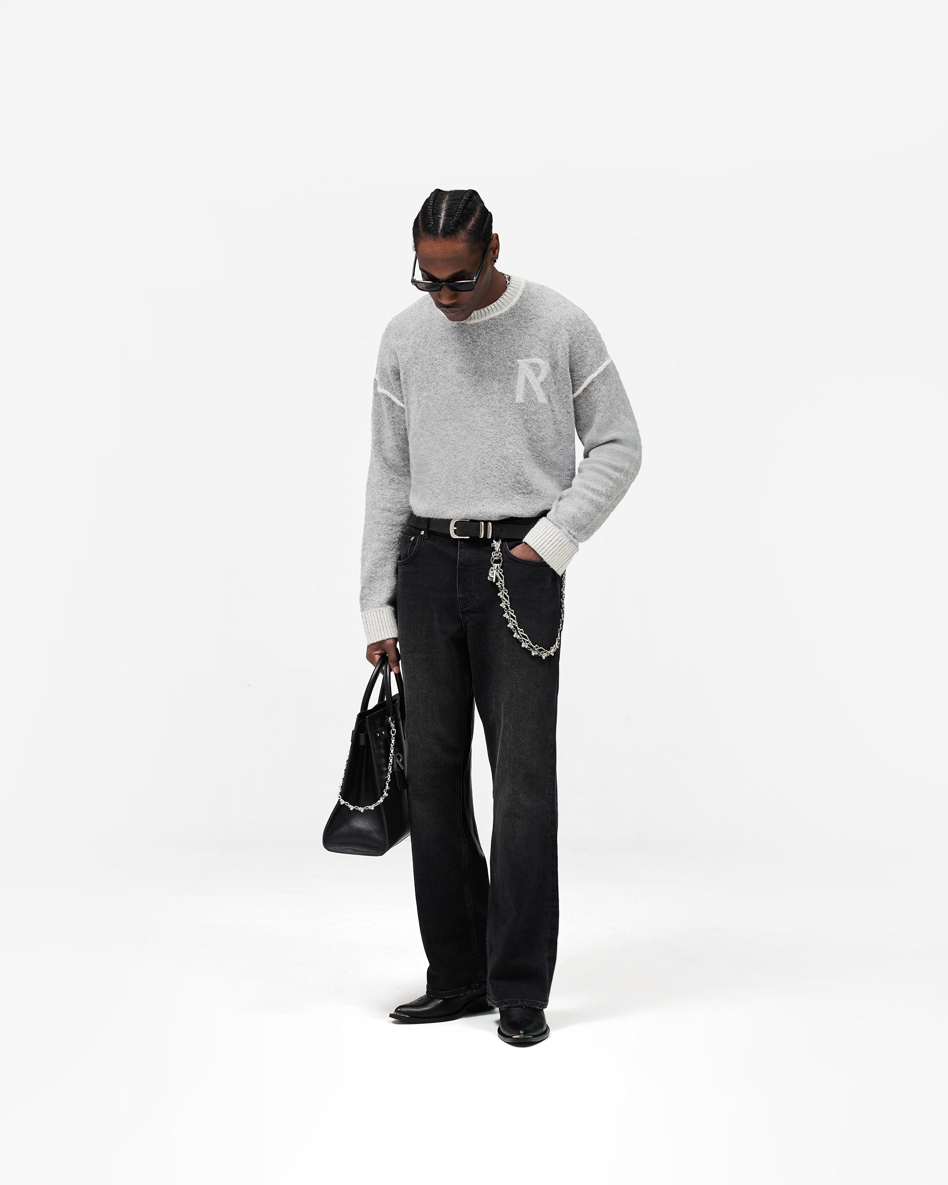 Laurel Knit Sweater - Sun Fade Grey