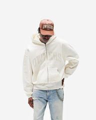Represent Owners Club Zip Through Hoodie - Chalk