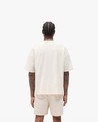 Slub Script T-Shirt - Aged White