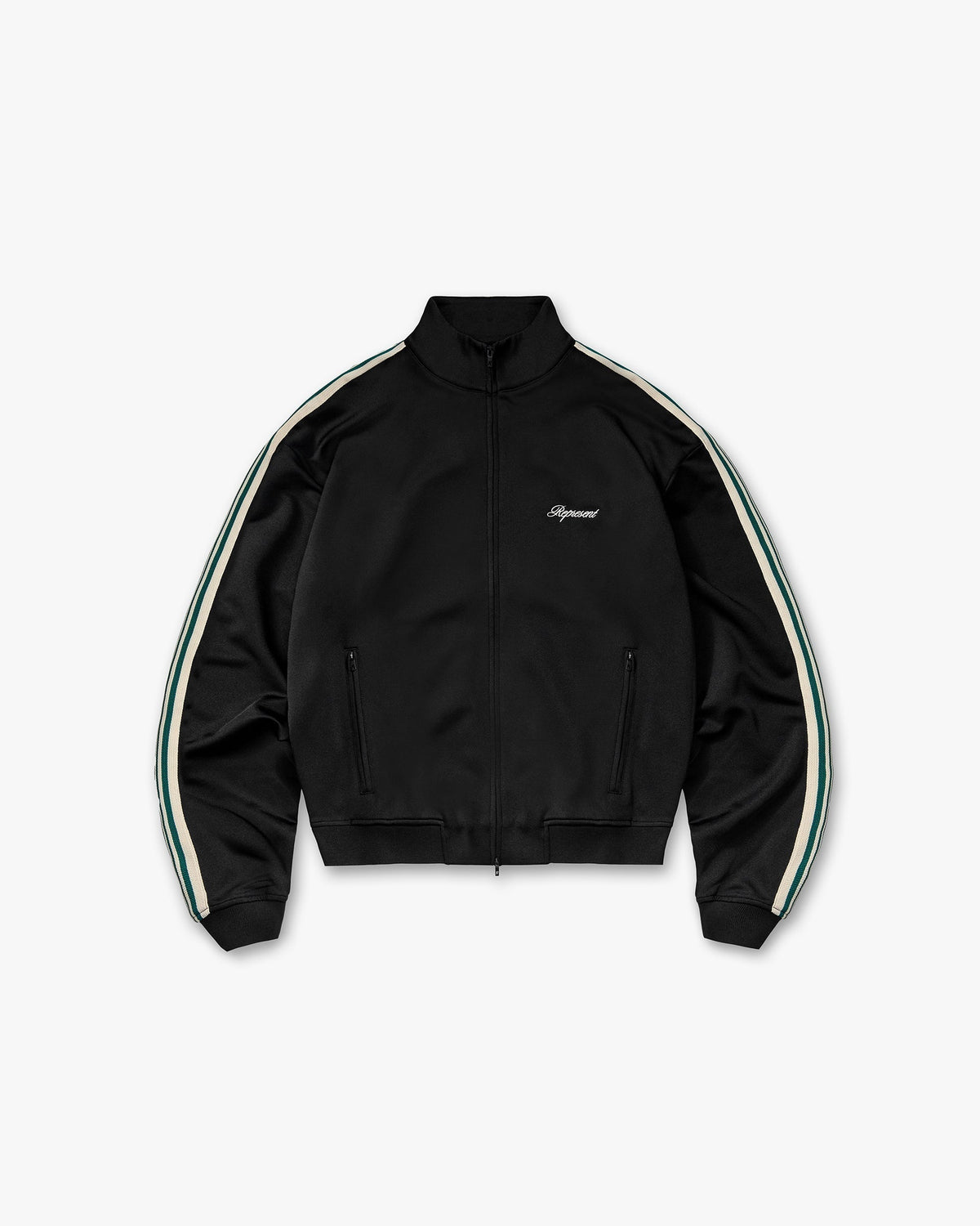 Taped Track Jacket - Jet Black