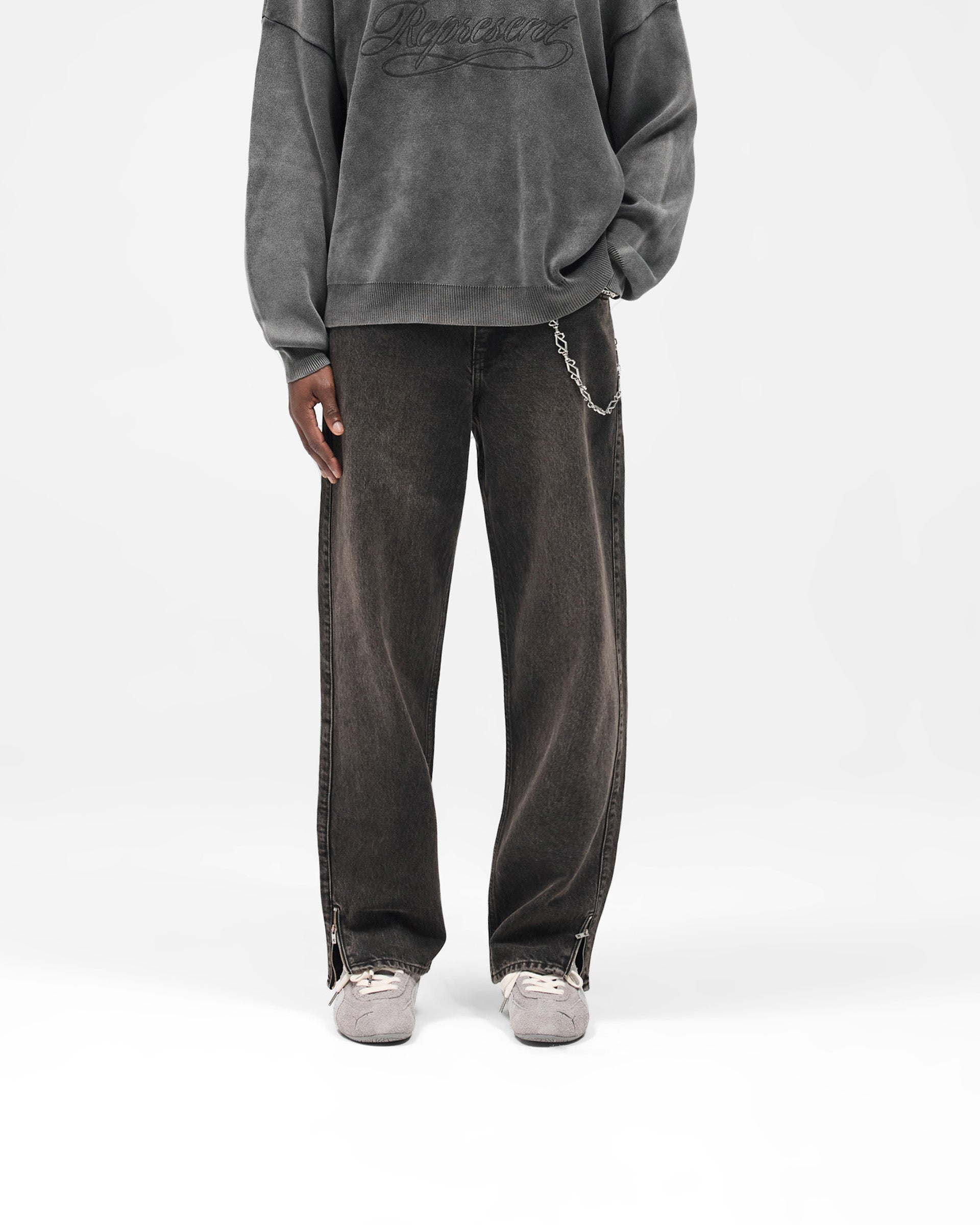 R2S Split Denim - Soot