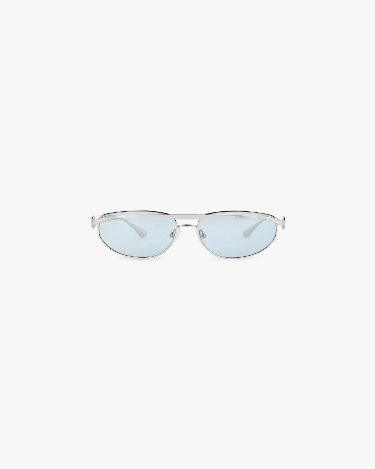 Slim Aviator Sunglasses - Silver Matcha