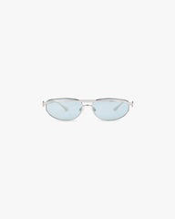 Slim Aviator Sunglasses - Silver Matcha