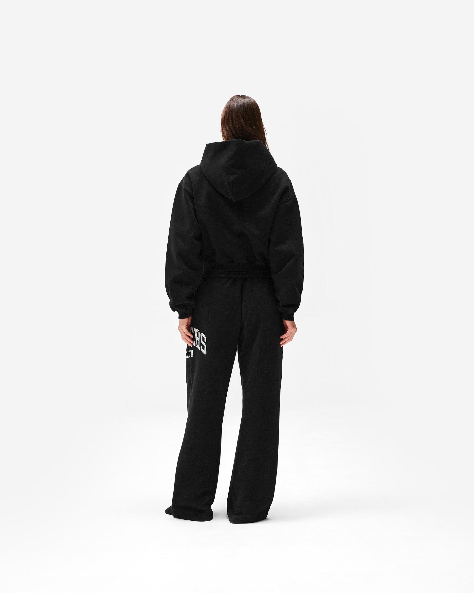 Represent Owners Club Zip Through Hoodie - Jet Black