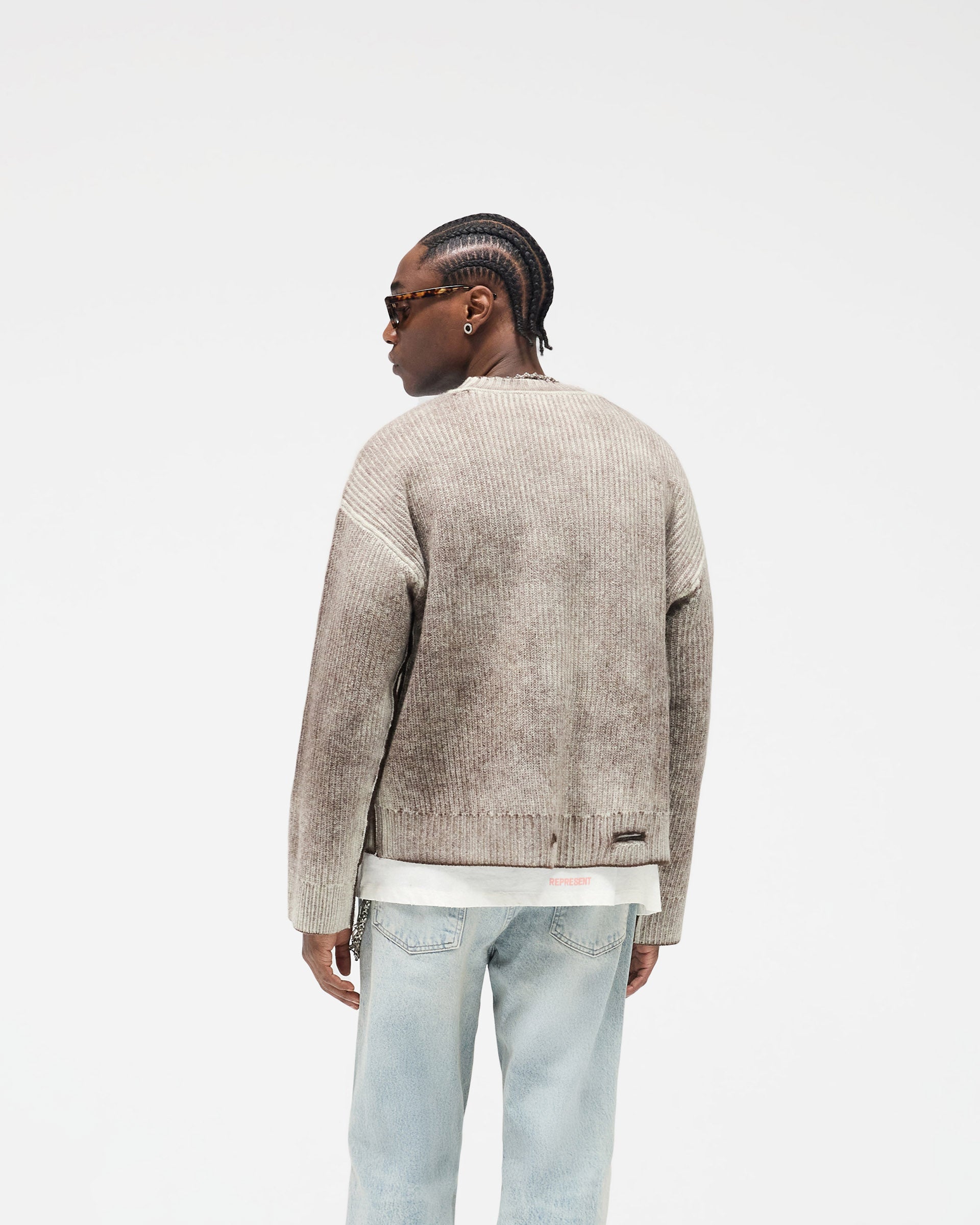 Reversible Fade Out Sweater - Nero
