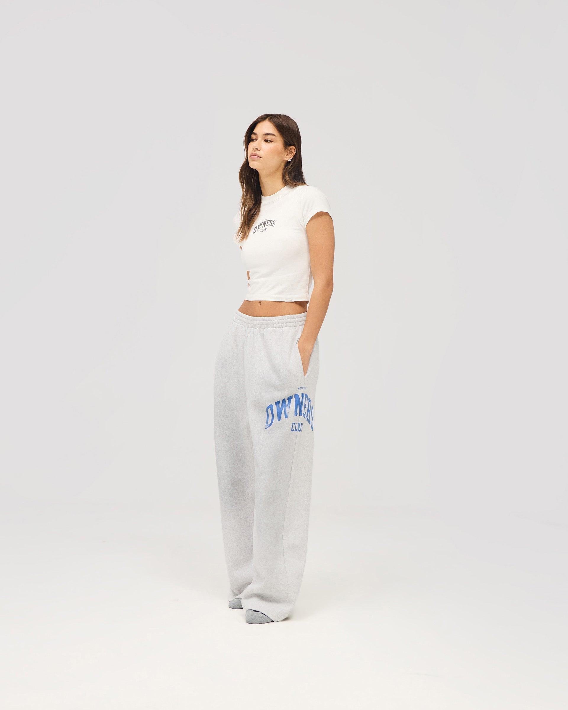 Represent Owners Club Baby Tee - Flat White