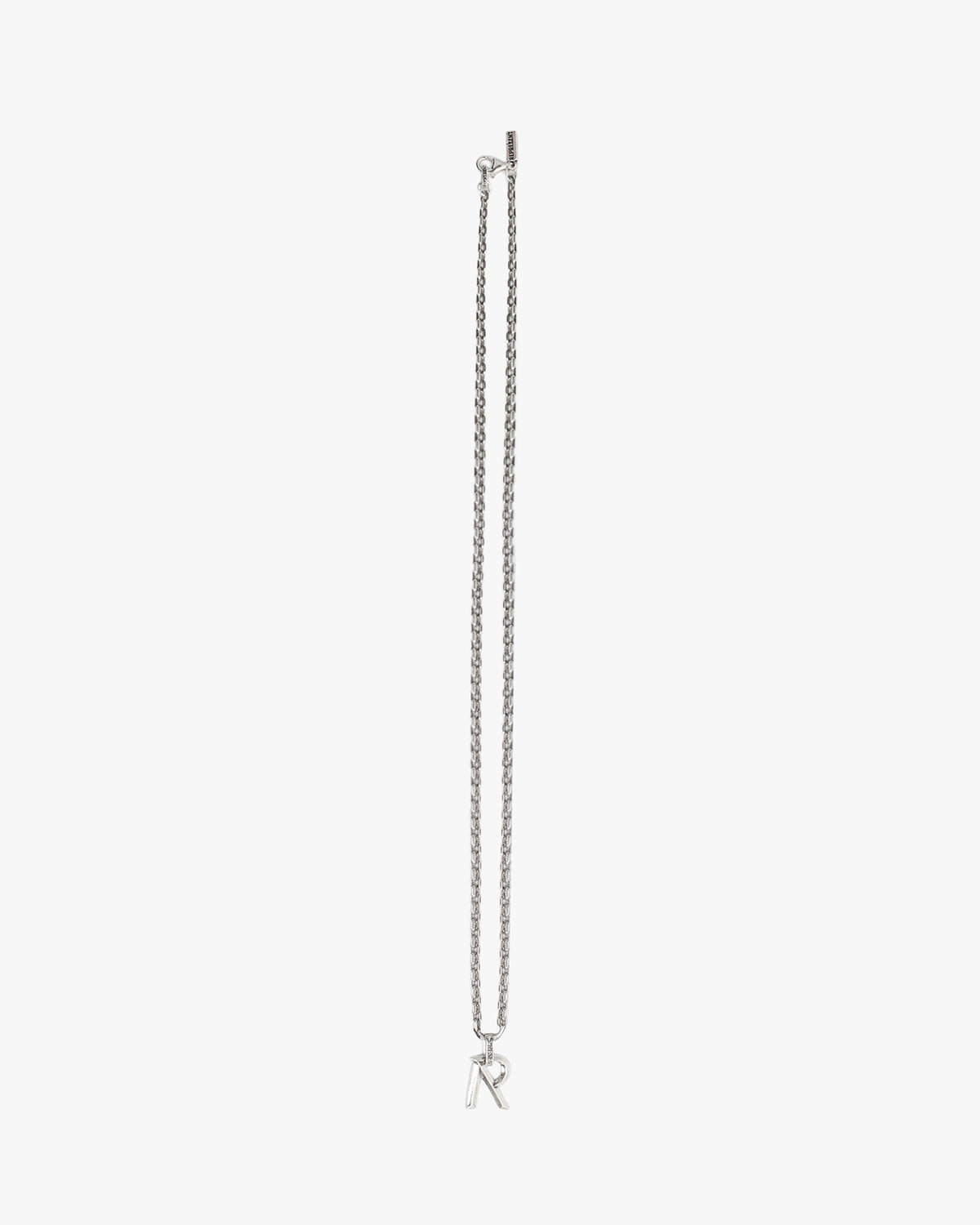 R Pendant Necklace - Silver